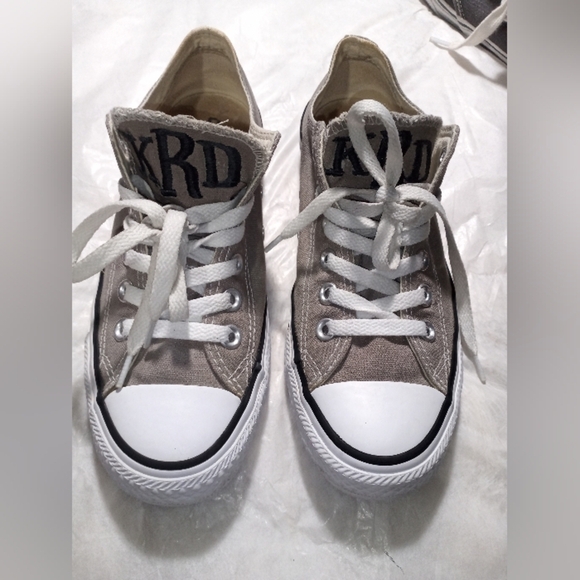 Converse Other - Converse Gray and White Low-Top Sneakers